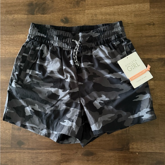 Athleta Other - Athleta Kids Camo Shorts - Black and Gray